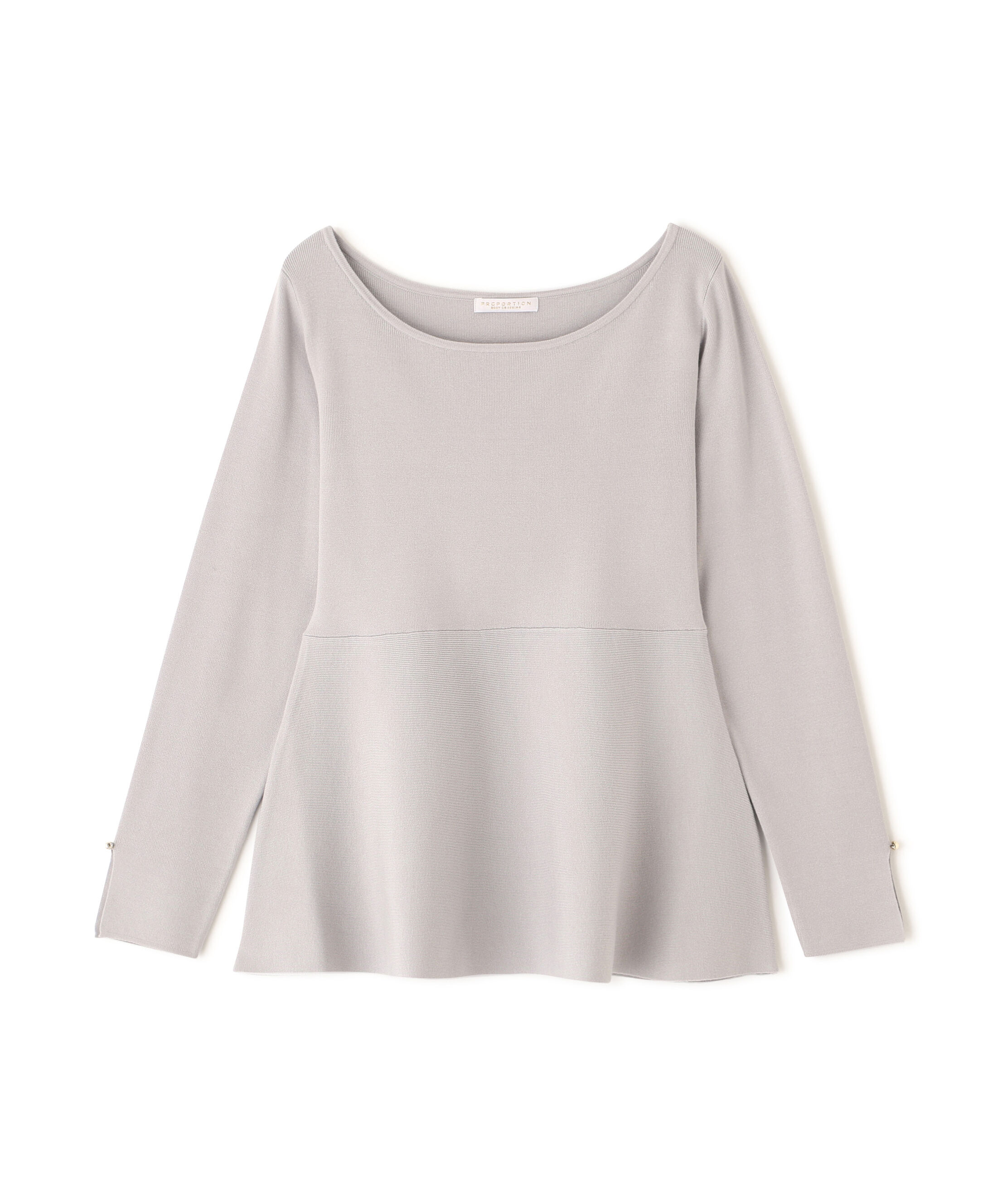 PROPORTION BODY DRESSING「ペプラムベーシックニット　26SS」|ニット・セーター|