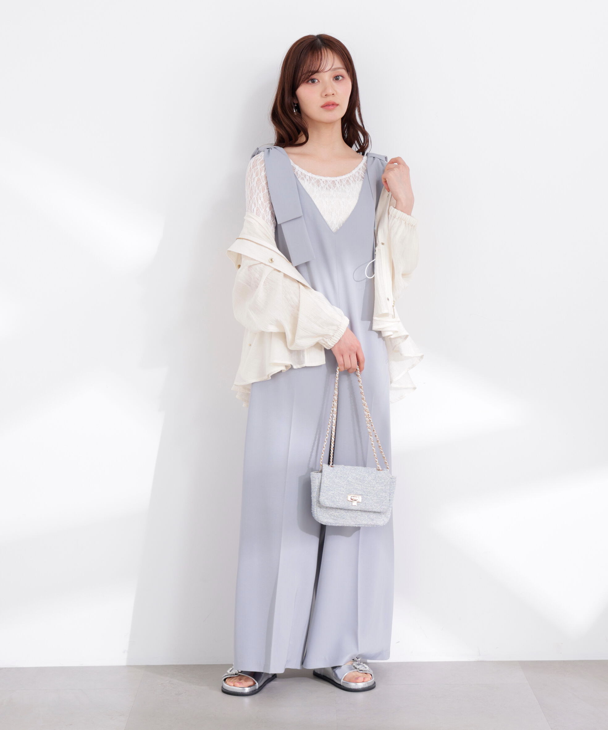 PROPORTION BODY DRESSING「シアーペプラムブルゾン 26SS」|ブルゾン・スタジャン|