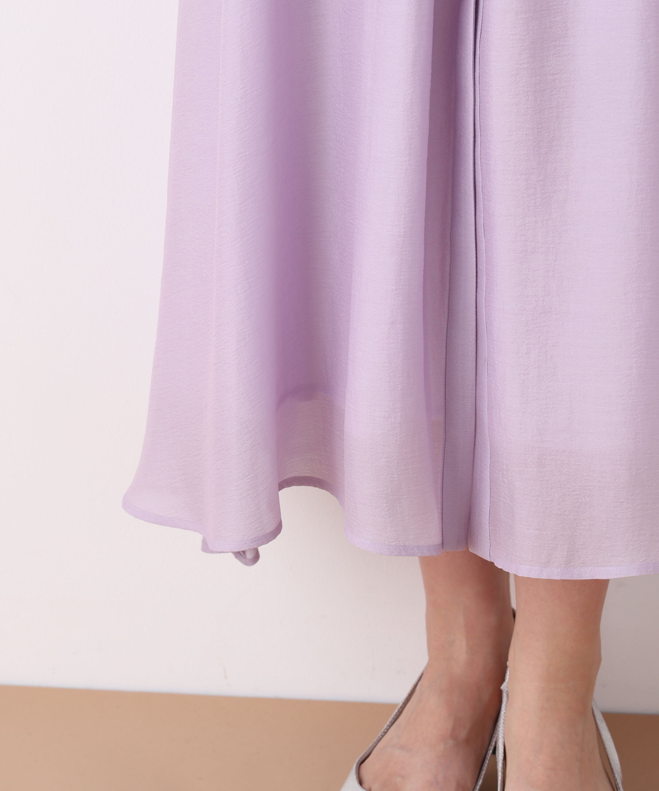  「ウエストシャーリングロングワンピース」|ワンピース|