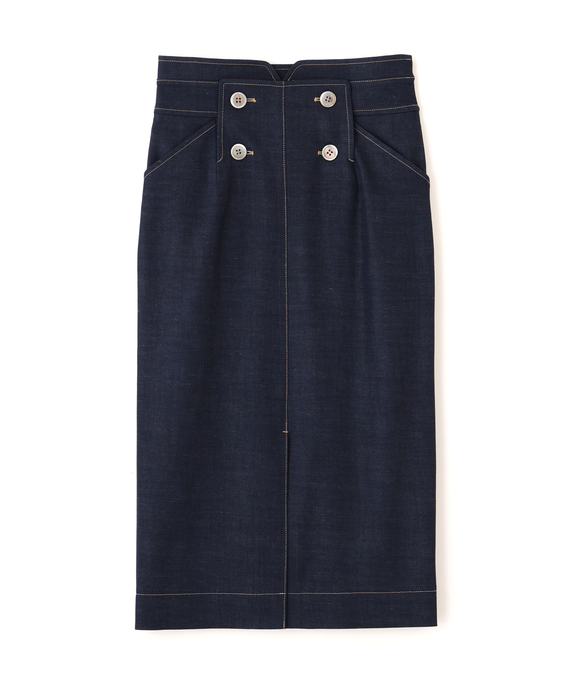  「ボタンアクセントスカート」|スカート|