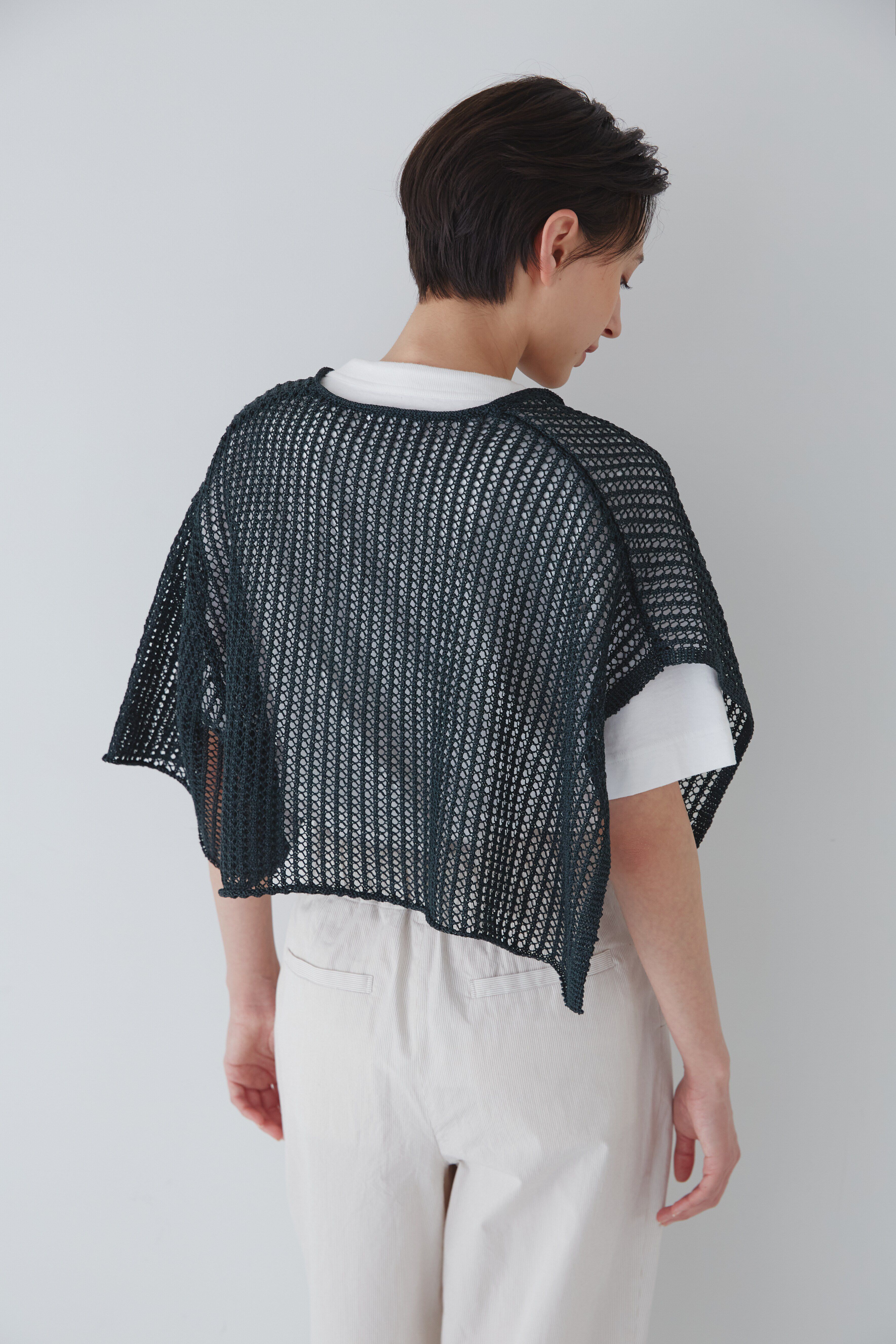  「◆アシンメトリースリーブポンチョ」|ニット・セーター|