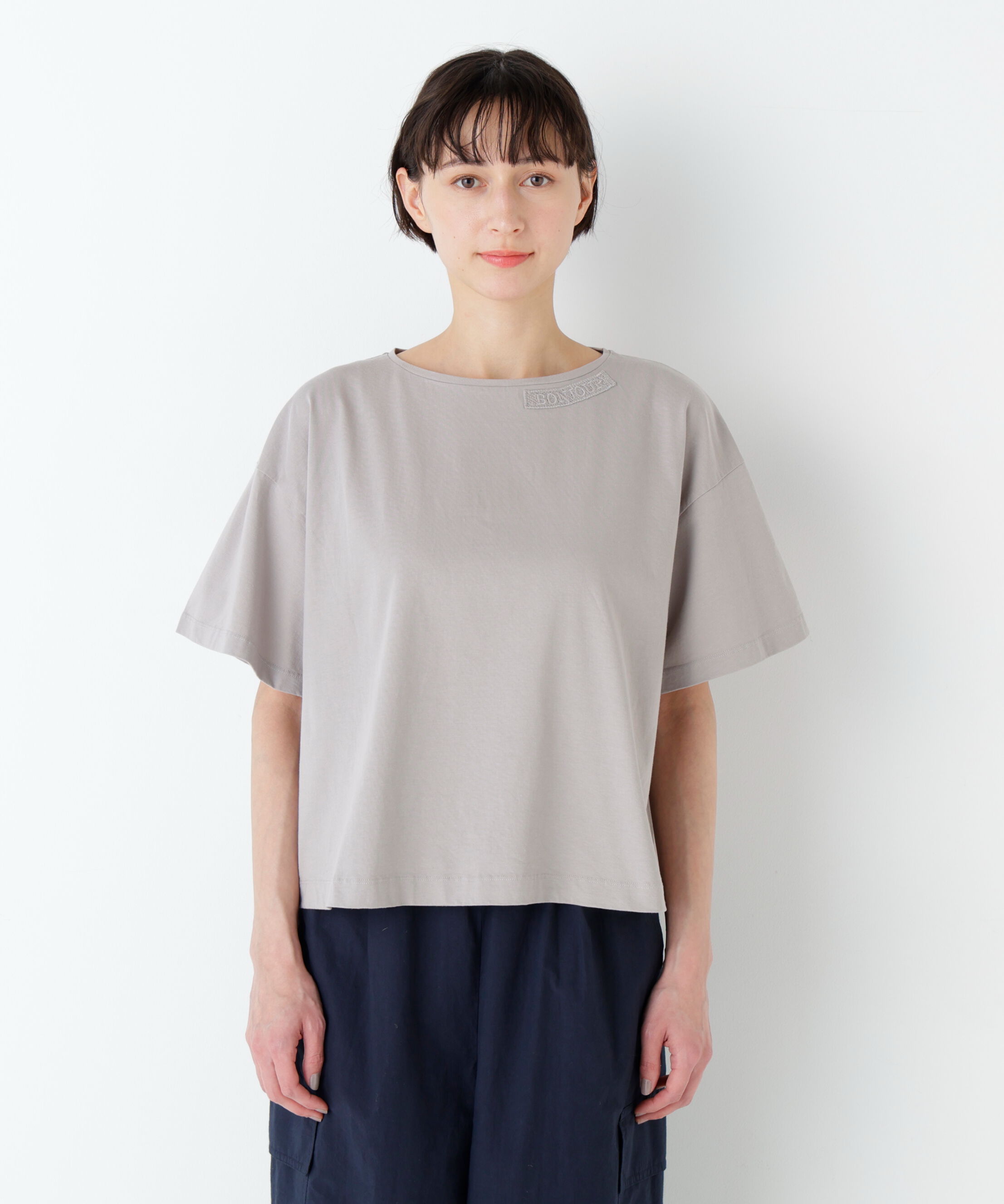  「刺繍ロゴ入り天竺Ｔシャツ」|Tシャツ・カットソー|