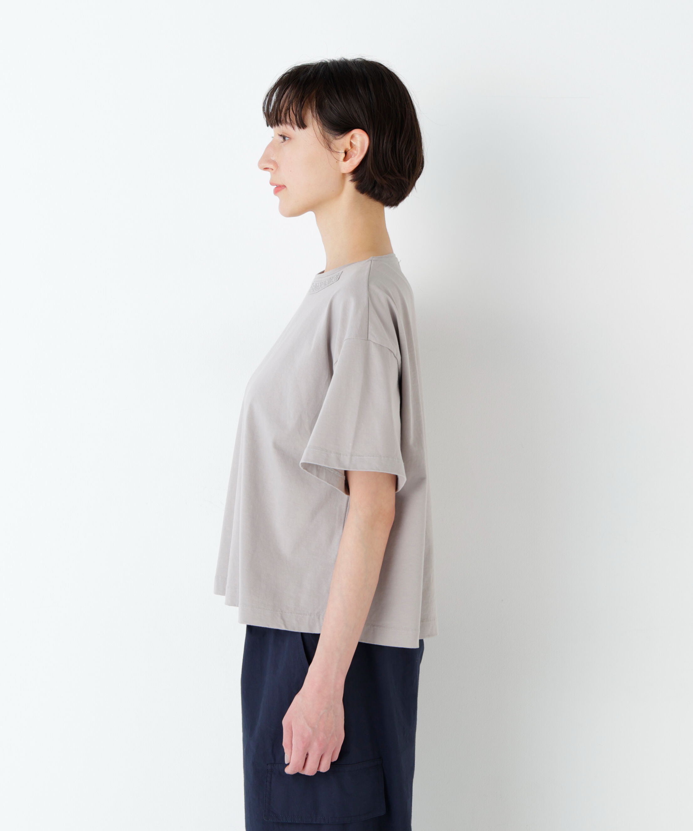  「刺繍ロゴ入り天竺Ｔシャツ」|Tシャツ・カットソー|