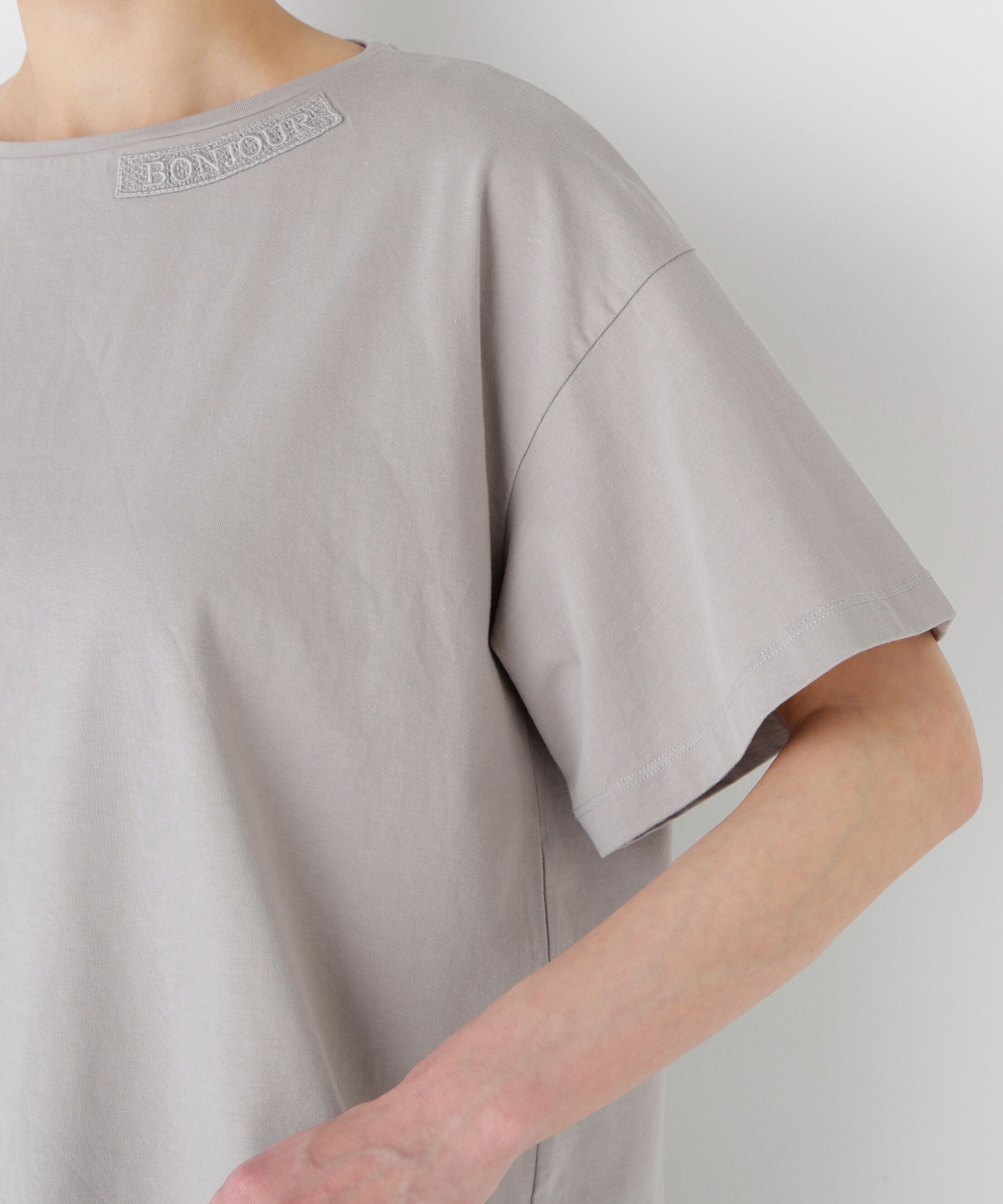  「刺繍ロゴ入り天竺Ｔシャツ」|Tシャツ・カットソー|