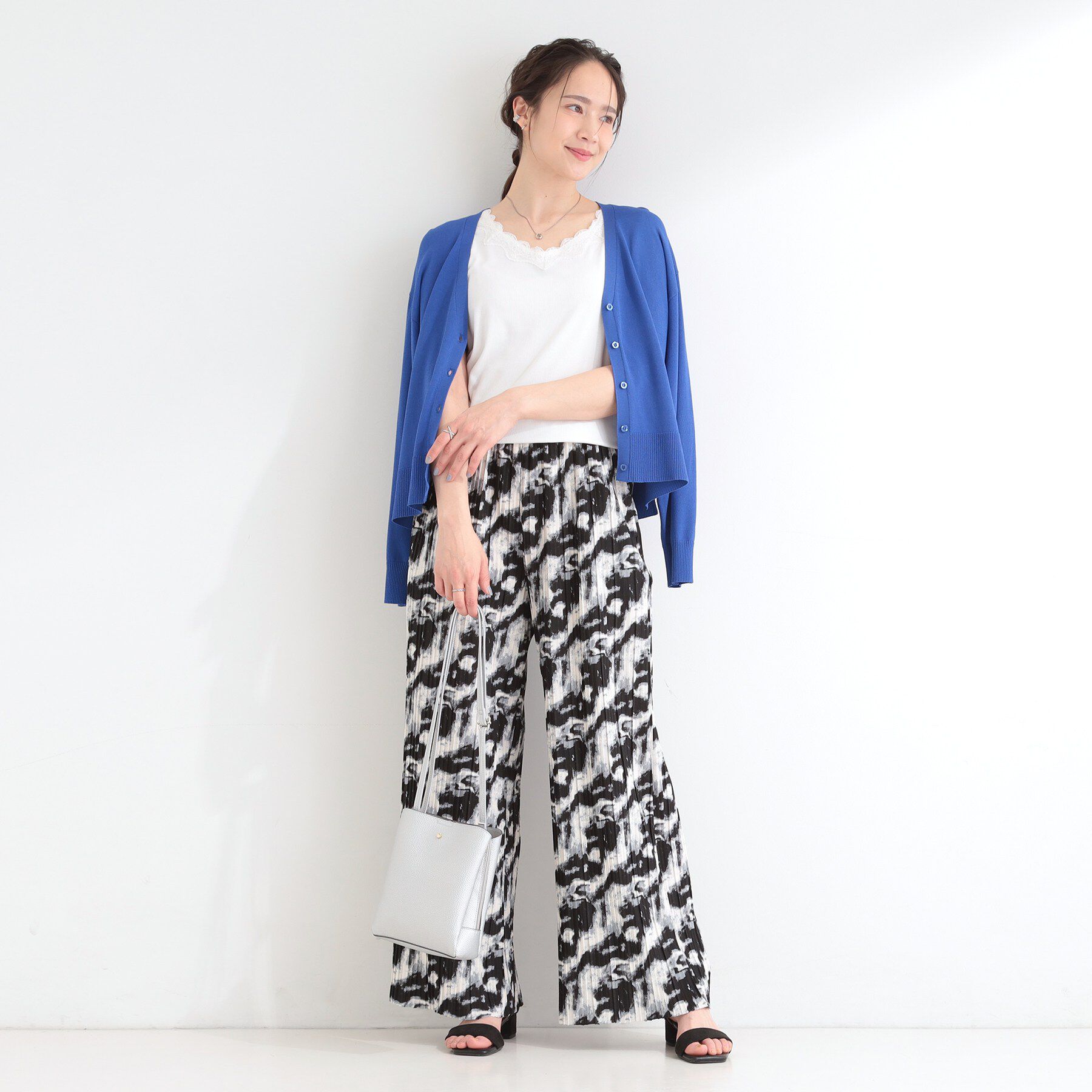 SHOO･LA･RUE「【前後2WAY/洗濯機可/S-LL】レースデザインタンクトップ」|キャミソール|