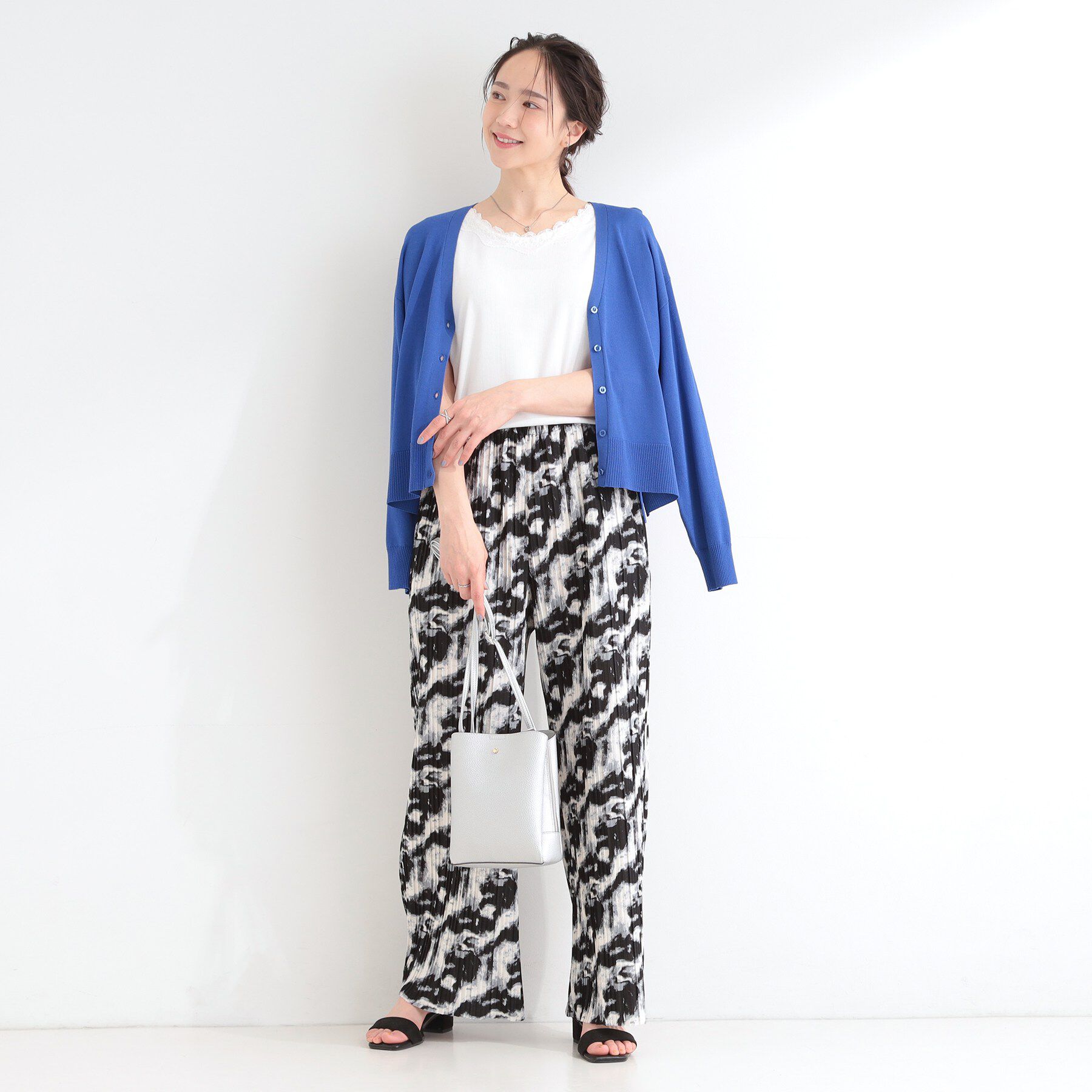 SHOO･LA･RUE「【前後2WAY/洗濯機可/S-LL】レースデザインタンクトップ」|キャミソール|