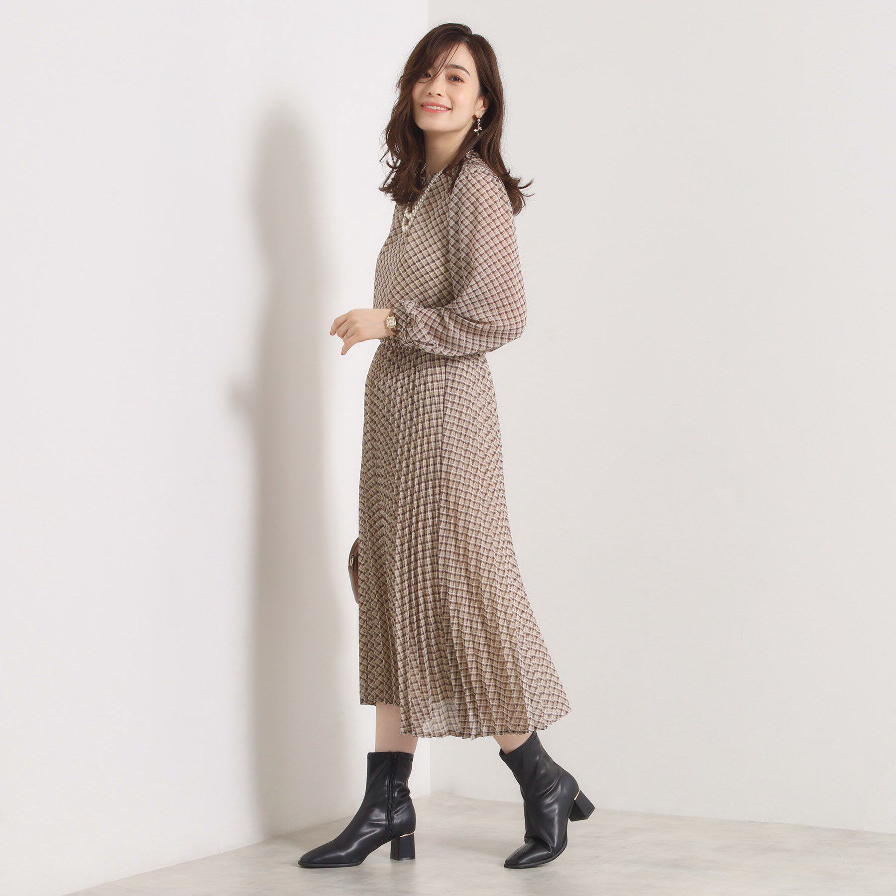 ITS&rsquo;DEMO「【手洗い可／セットアップ可】チェックプリーツスカート」|スカート|