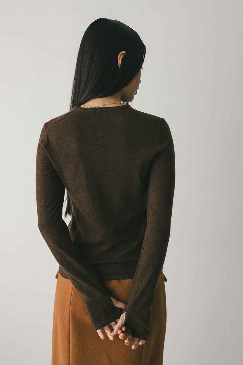 STYLEMIXER「フィンガーホールクルーネックニット」|ニット・セーター|