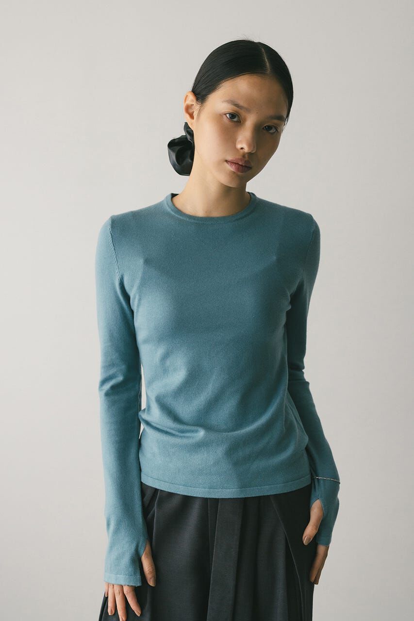 STYLEMIXER「フィンガーホールクルーネックニット」|ニット・セーター|