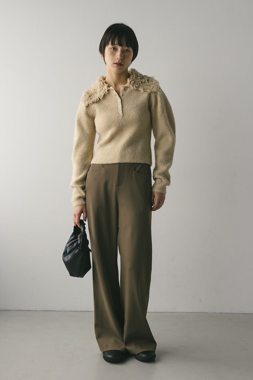 STYLEMIXER「ループカラーニットトップ」|ニット・セーター|