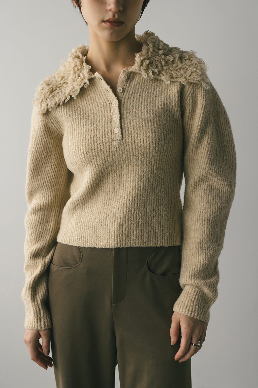 STYLEMIXER「ループカラーニットトップ」|ニット・セーター|