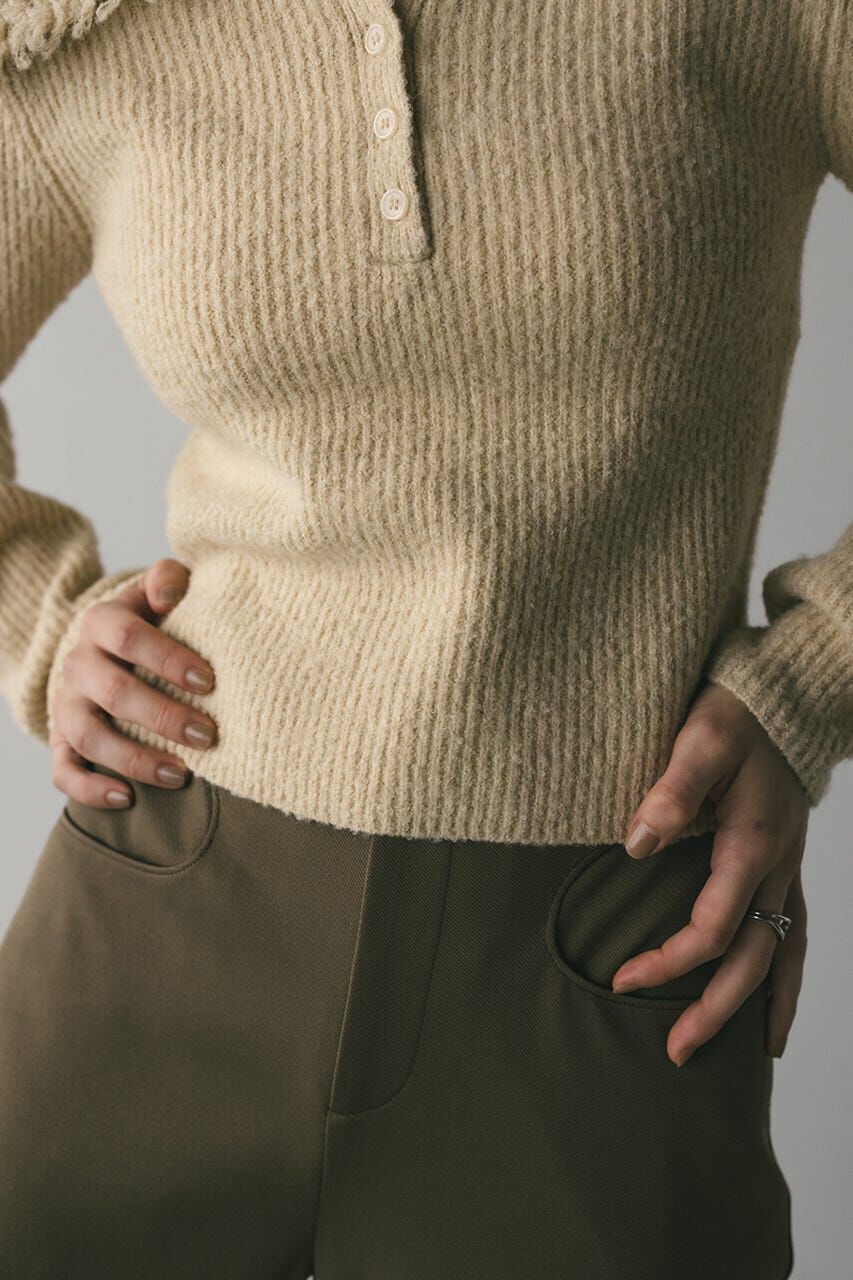 STYLEMIXER「ループカラーニットトップ」|ニット・セーター|