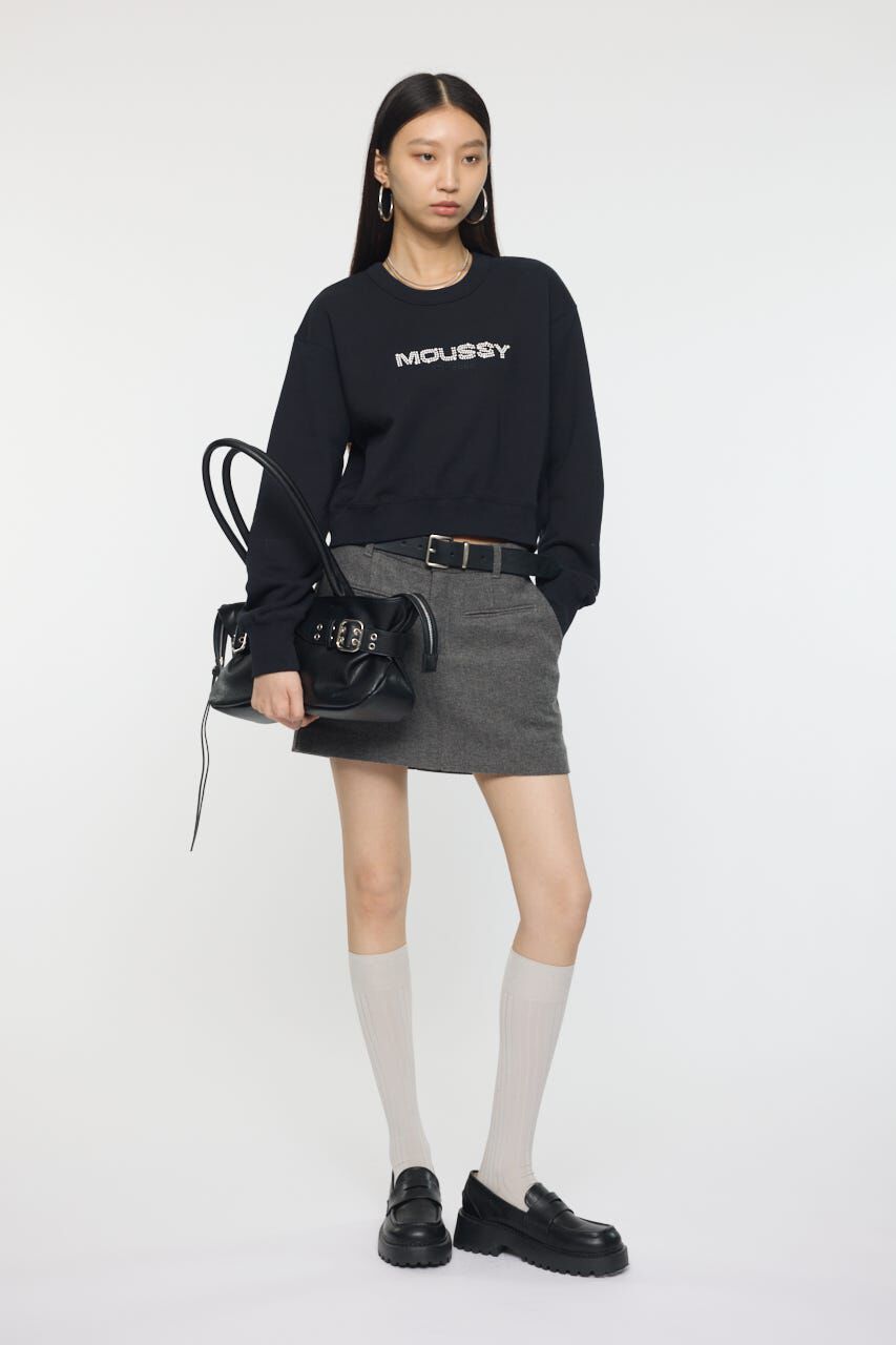 MOUSSY「CENTER PRESSED ミニスカート」|スカート|