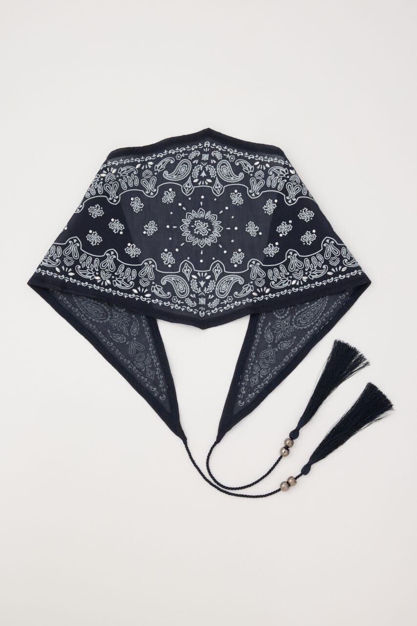 MOUSSY「STUDDED BANDANA スカーフ」|その他|NVY