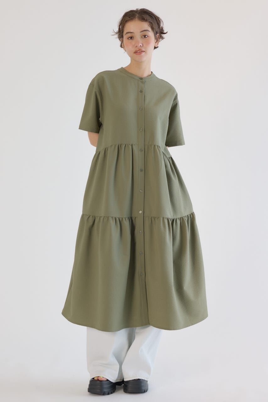 RODEO CROWNS「シアサッカーティアードワンピース」|ワンピース|