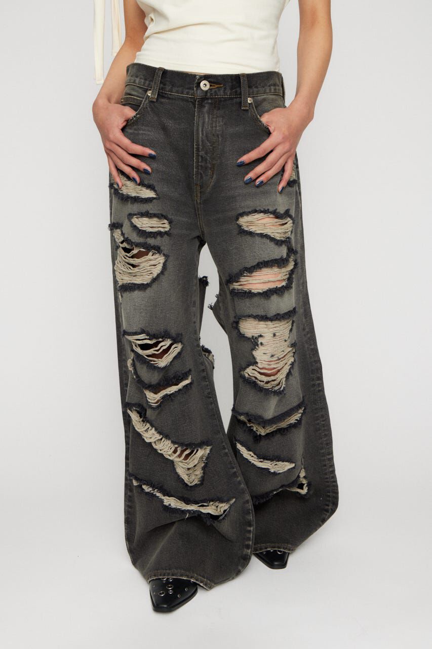 LAGUA GEM「MANY CRASH LOOSEY デニム」|デニム|