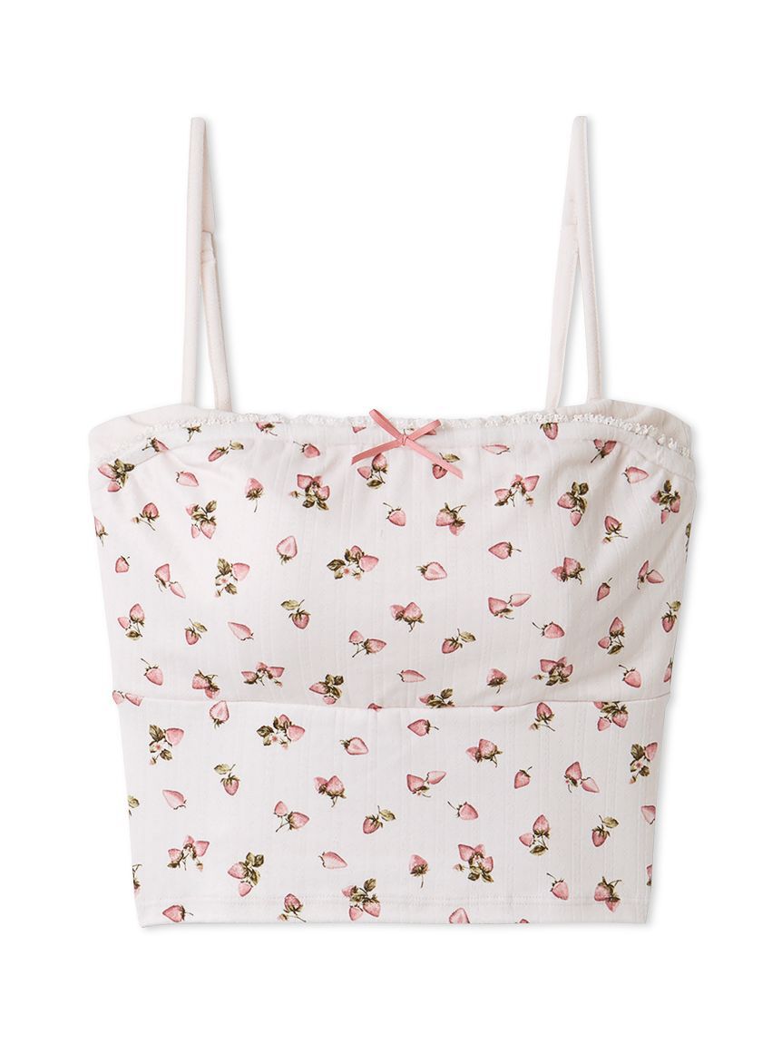 SNIDEL HOME「ストロベリーアイレットレイヤードキャミソール」|ルームウェア|