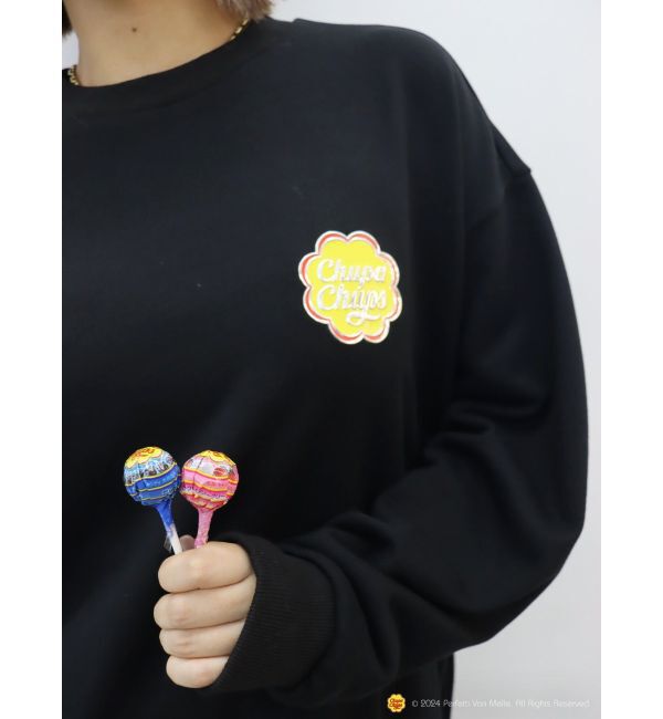 EVRIS「【EVRIS&times;Chupa Chups】ワンポイントトレーナー」|スウェット・ジャージ|