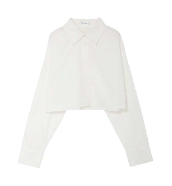 EVRIS「BASICクロップドカラーシャツ」|シャツ・ブラウス|