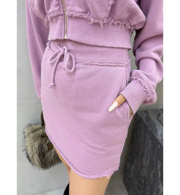 EVRIS「ブリーチスウェットミニスカート【セットアップ着用可能】」|スカート|