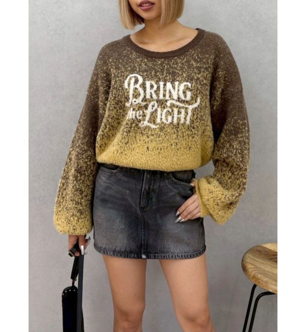 EVRIS「ロゴシャギーニットトップス」|ニット・セーター|