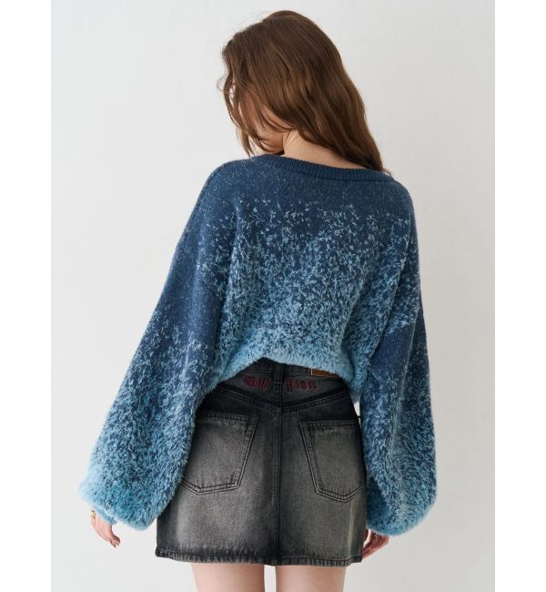 EVRIS「ロゴシャギーニットトップス」|ニット・セーター|