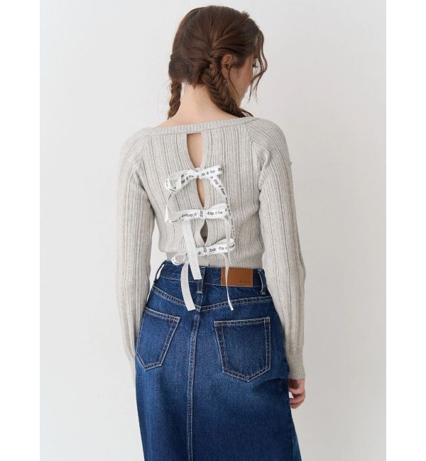EVRIS「2WAYバックリボンニットトップス」|ニット・セーター|