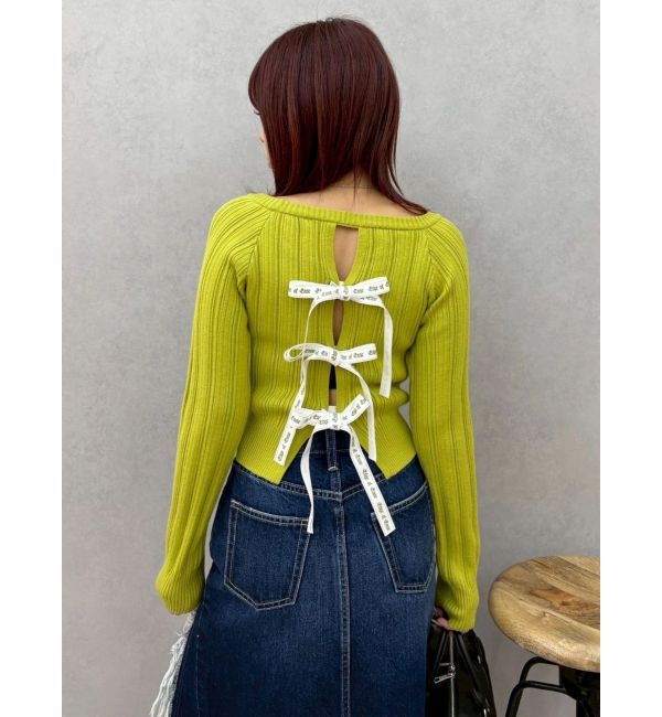 EVRIS「2WAYバックリボンニットトップス」|ニット・セーター|