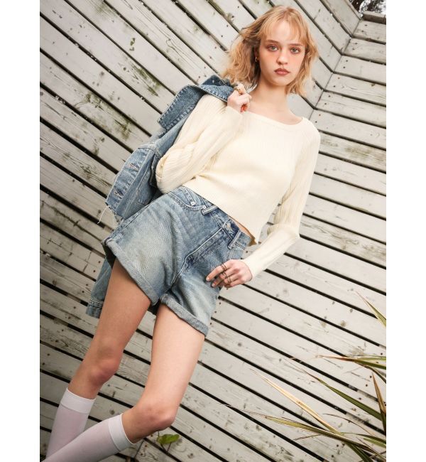 EVRIS「2WAYバックリボンニットトップス」|ニット・セーター|