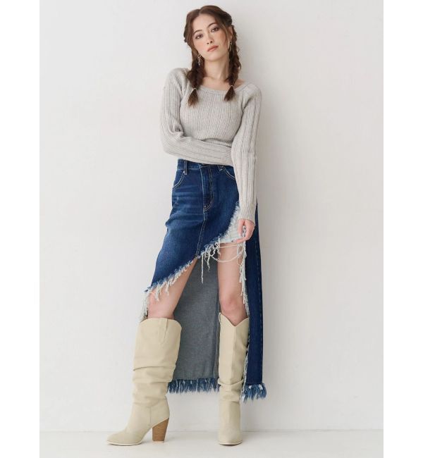 EVRIS「2WAYバックリボンニットトップス」|ニット・セーター|