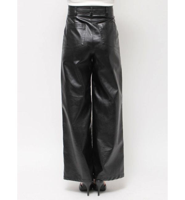 GYDA「フェイクレザーワイドパンツ」|その他|
