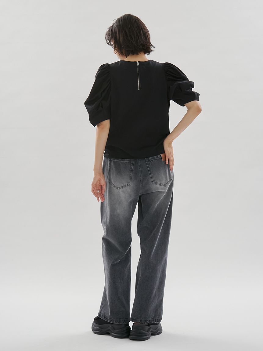 emmi atelier「デザインスリーブTシャツ」|Tシャツ・カットソー|