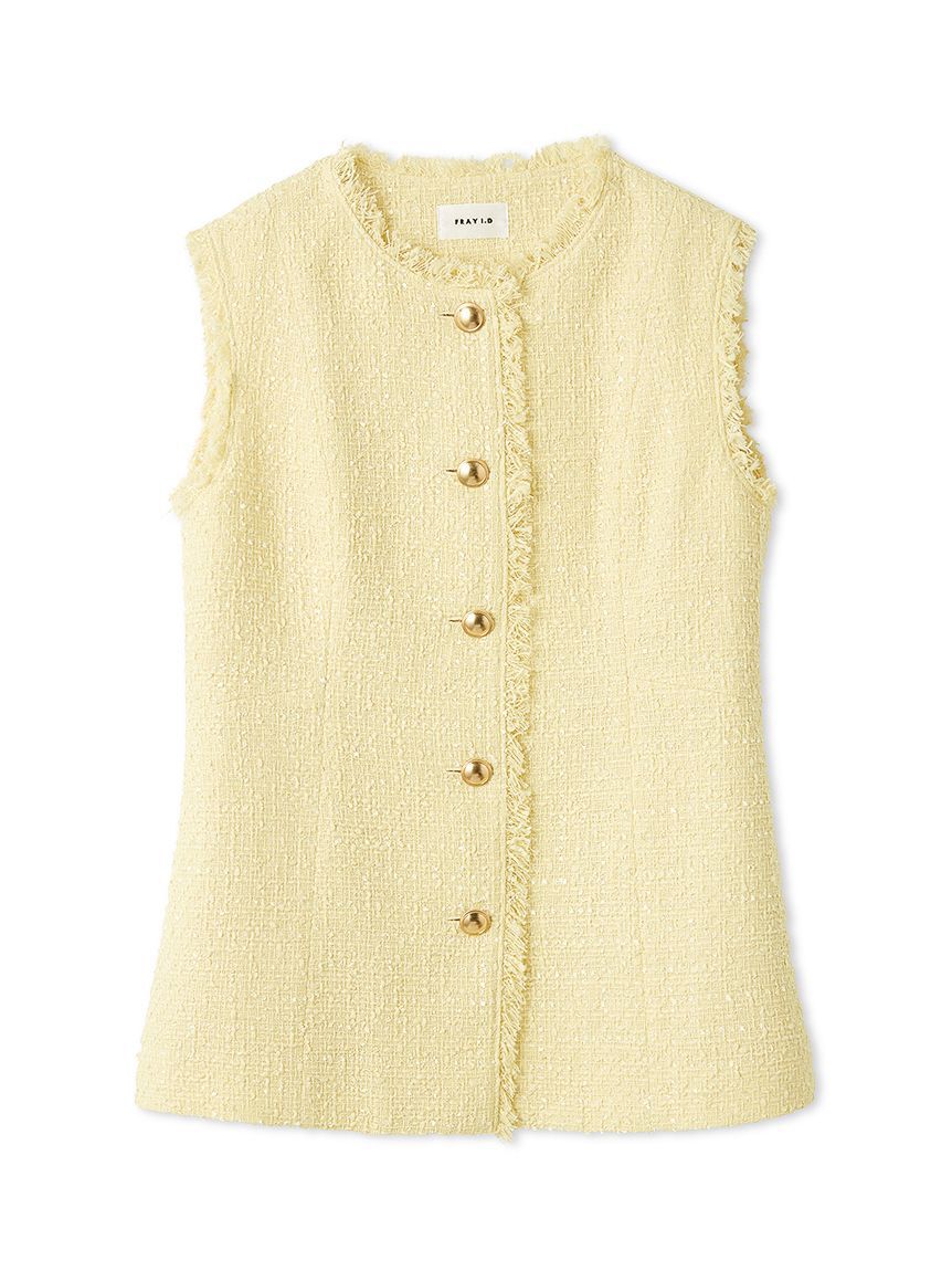 FRAY I.D「ツイードペプラムジレ」|ダウンベスト・ベスト|