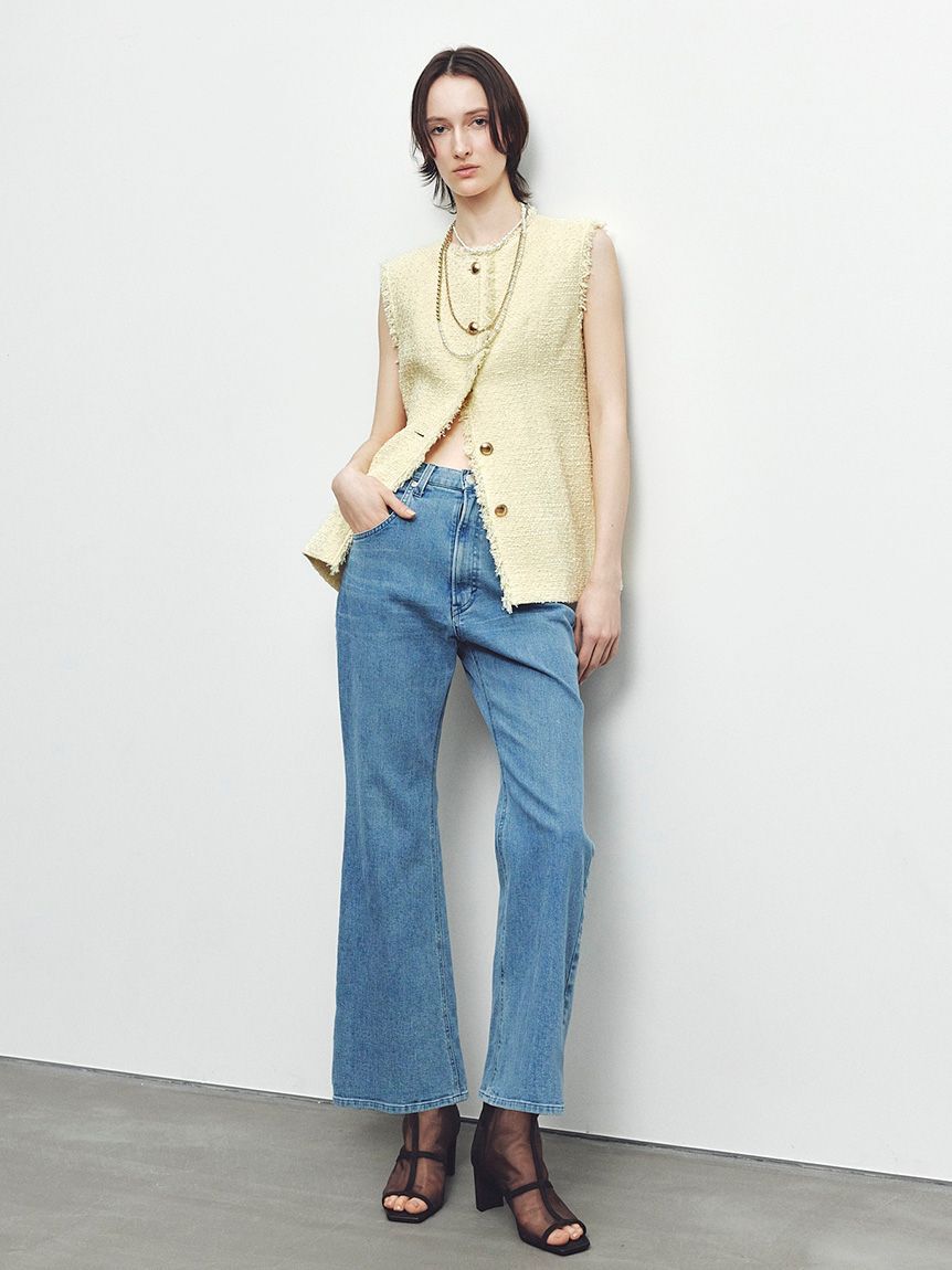 FRAY I.D「ツイードペプラムジレ」|ダウンベスト・ベスト|