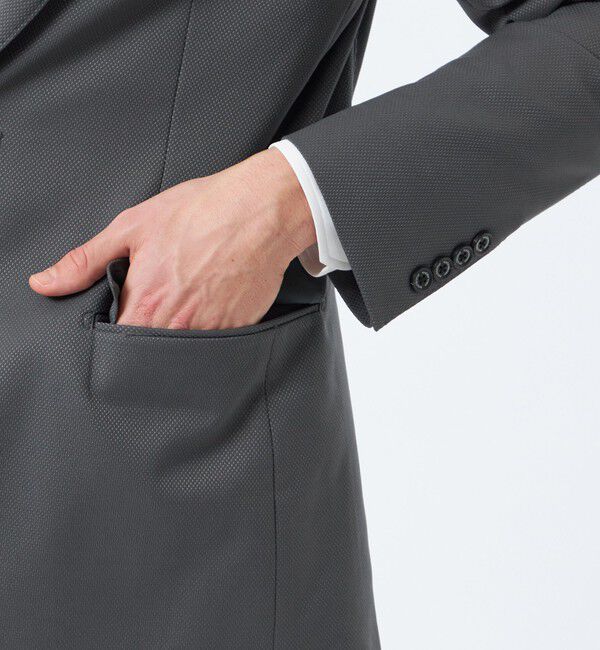 MACKINTOSH PHILOSOPHY「【2026春夏モデル】トロッター ジャケット#000（ナンバーゼロ）バーズアイストレッチ リサイクル」|テーラードジャケット|