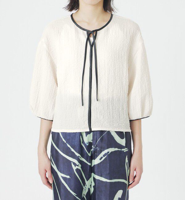  「ポコポコハーフスリーブブラウス」|シャツ・ブラウス|