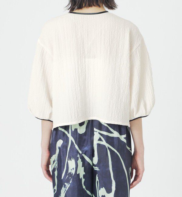  「ポコポコハーフスリーブブラウス」|シャツ・ブラウス|