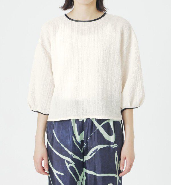  「ポコポコハーフスリーブブラウス」|シャツ・ブラウス|