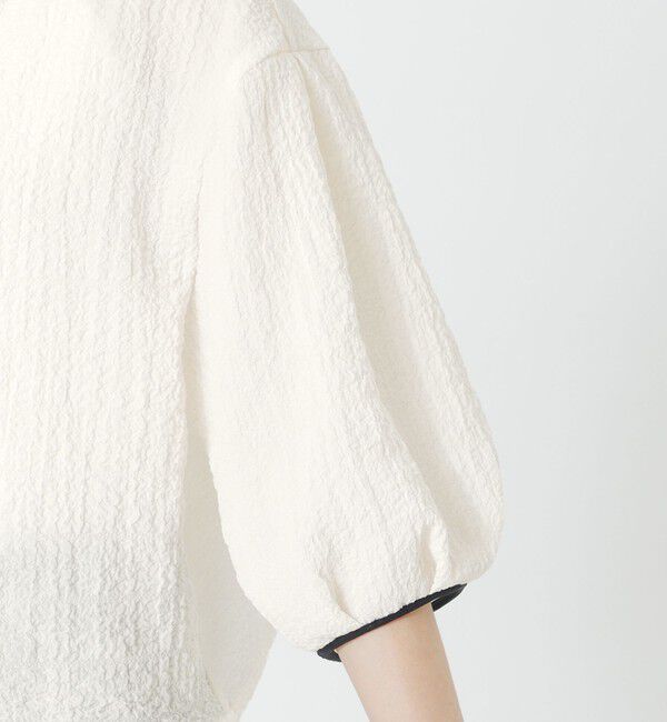  「ポコポコハーフスリーブブラウス」|シャツ・ブラウス|