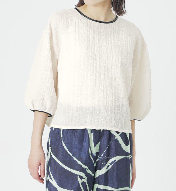  「ポコポコハーフスリーブブラウス」|シャツ・ブラウス|