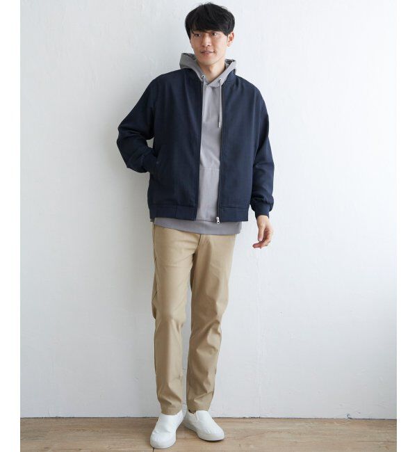 ikka「イージーケアリネンライクブルゾン」|ブルゾン・スタジャン|