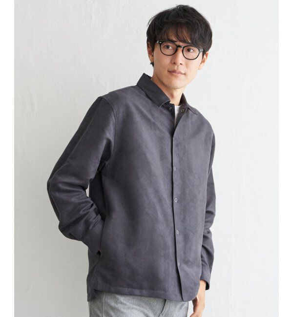 ikka「【親子おそろい】フェイクスエードシャウター」|シャツ・ブラウス|チャコール