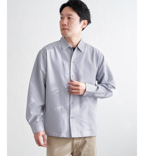 ikka「イージケアサッカースナップシャウター」|ブルゾン・スタジャン|