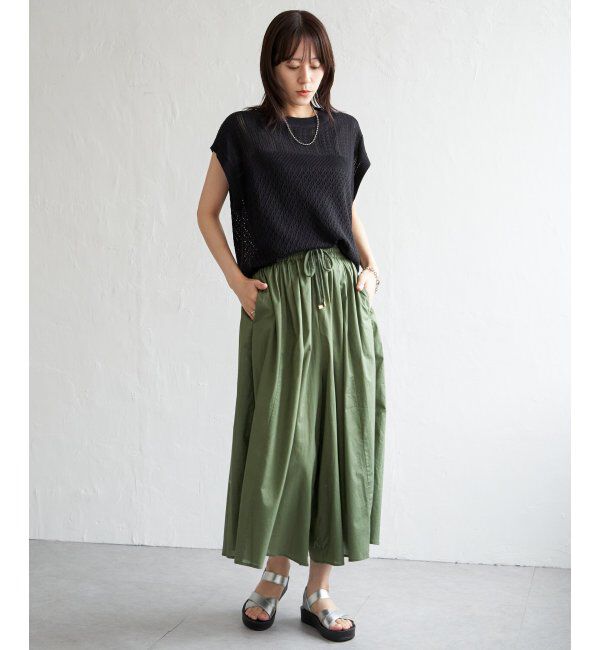 ikka「【親子おそろい】コットンボリュームペチ付きスカーチョ」|その他|