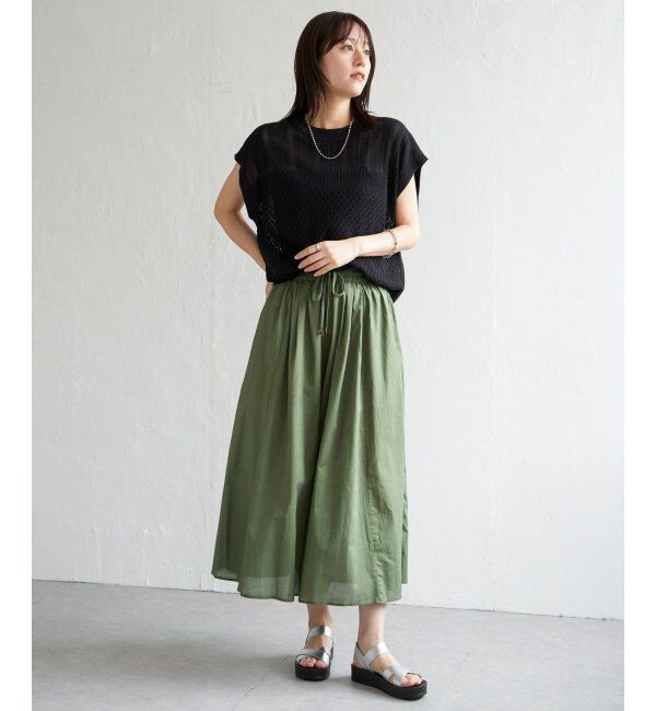 ikka「【親子おそろい】コットンボリュームペチ付きスカーチョ」|その他|