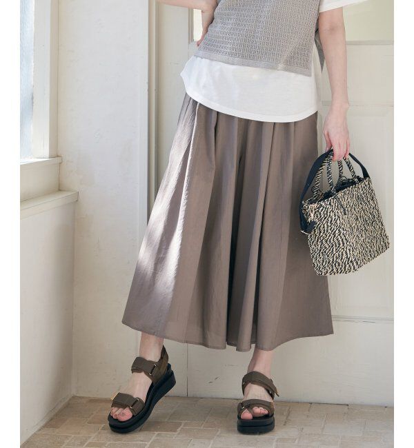 ikka「【親子おそろい】コットンボリュームペチ付きスカーチョ」|その他|