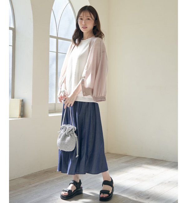 ikka「【親子おそろい】コットンボリュームペチ付きスカーチョ」|その他|