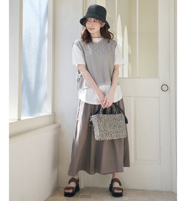 ikka「【親子おそろい】コットンボリュームペチ付きスカーチョ」|その他|