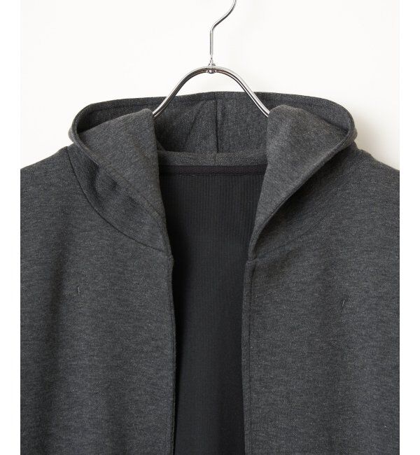 ikka「鹿の子ダンボールフーディガン」|カーディガン|