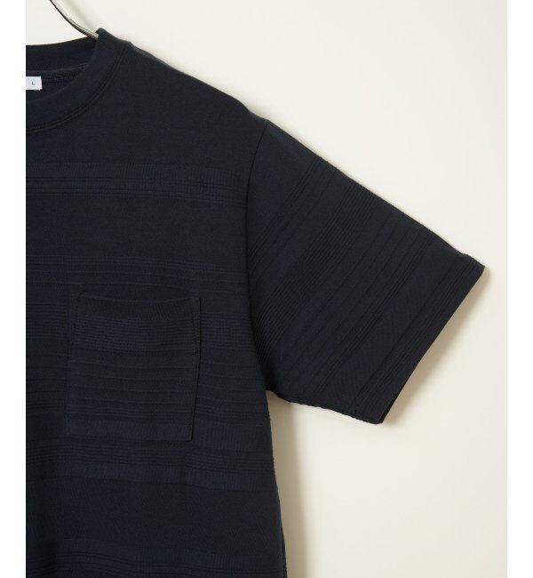 IKKA LOUNGE「冷感リップルボーダーT」|Tシャツ・カットソー|